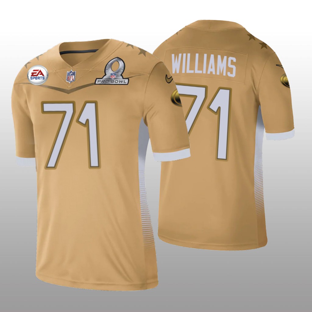 San Francisco 49ers Trent Williams Gold Jersey 2021 NFC Pro Bowl Game - Men's