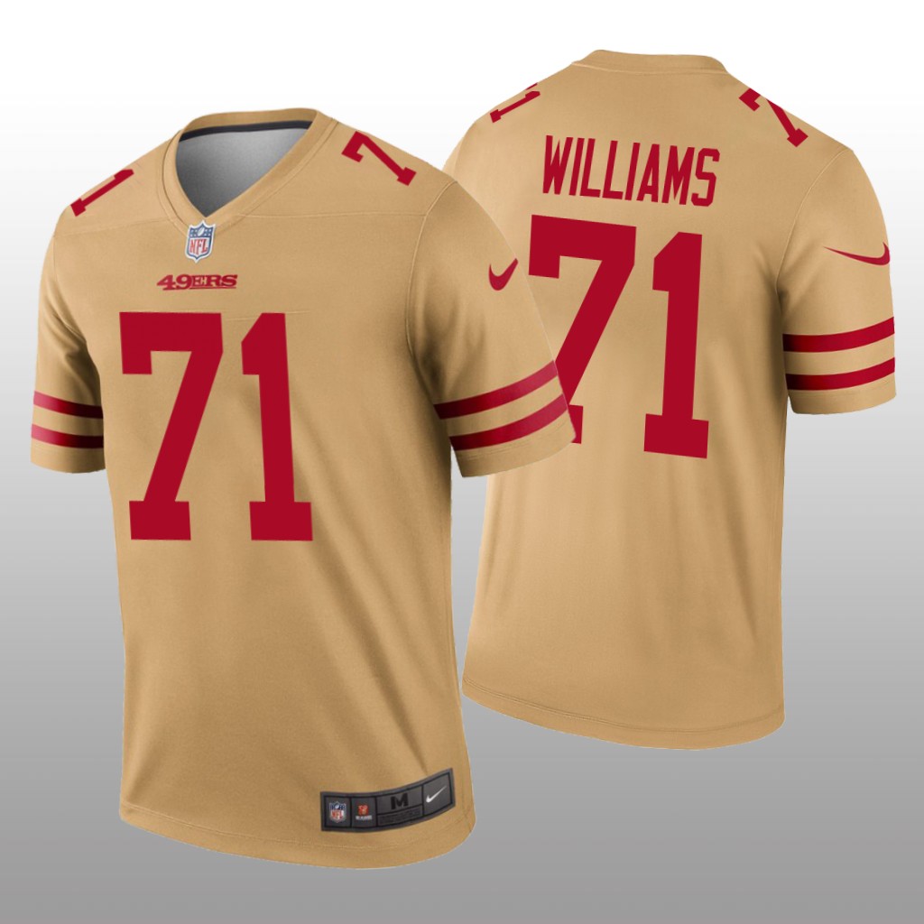 San Francisco 49ers Trent Williams Gold Jersey Inverted Legend - Men's