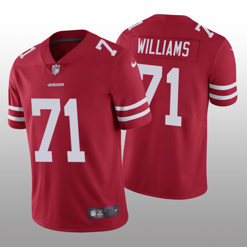 San Francisco 49ers Trent Williams Scarlet Jersey Vapor Limited - Men's