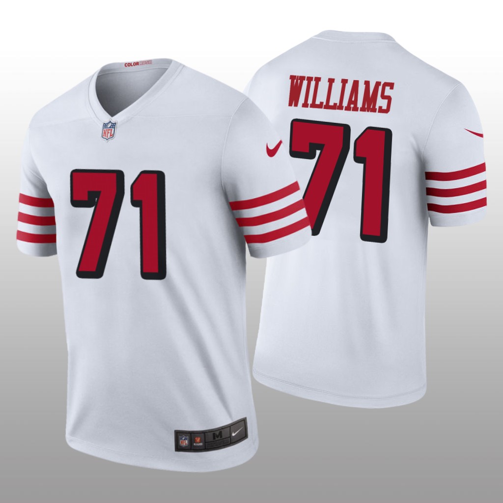 San Francisco 49ers Trent Williams White Jersey Color Rush Legend - Men's