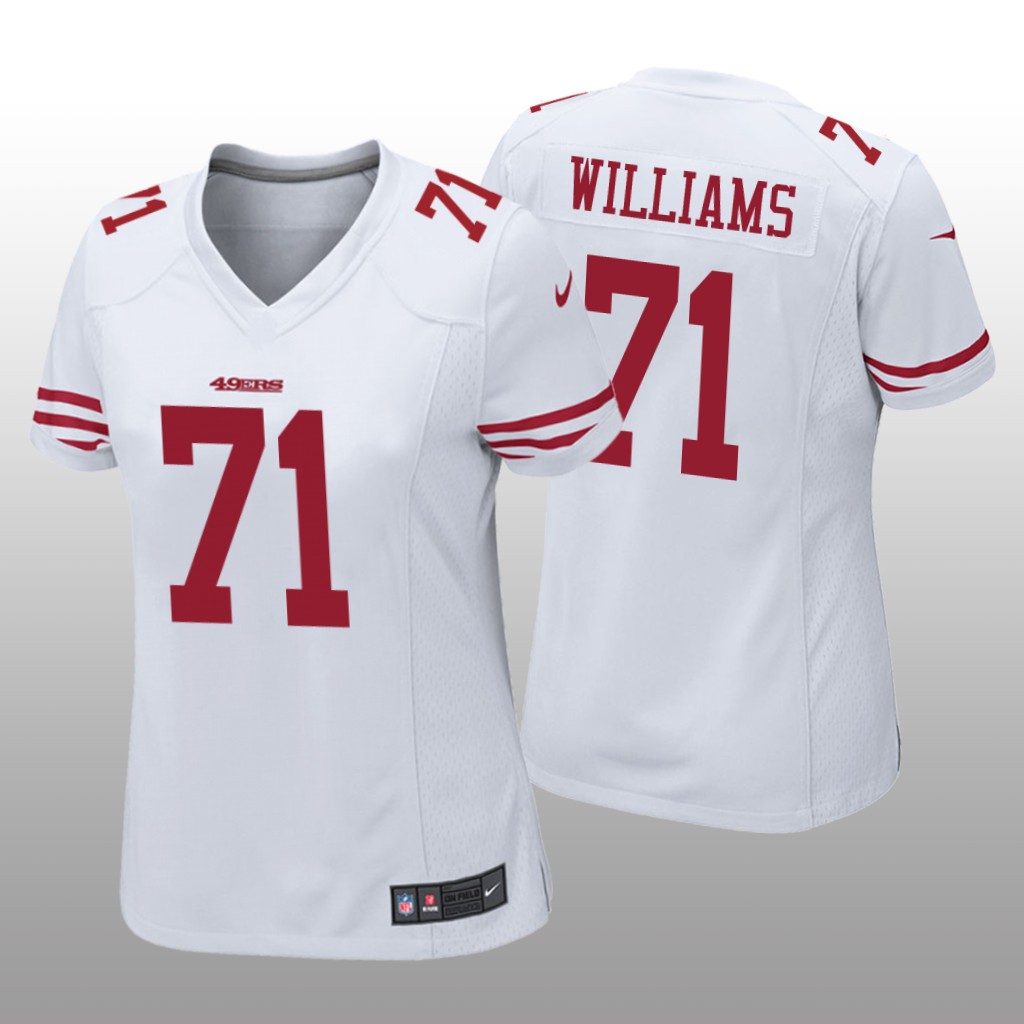 San Francisco 49ers Trent Williams White Jersey Game - Women's
