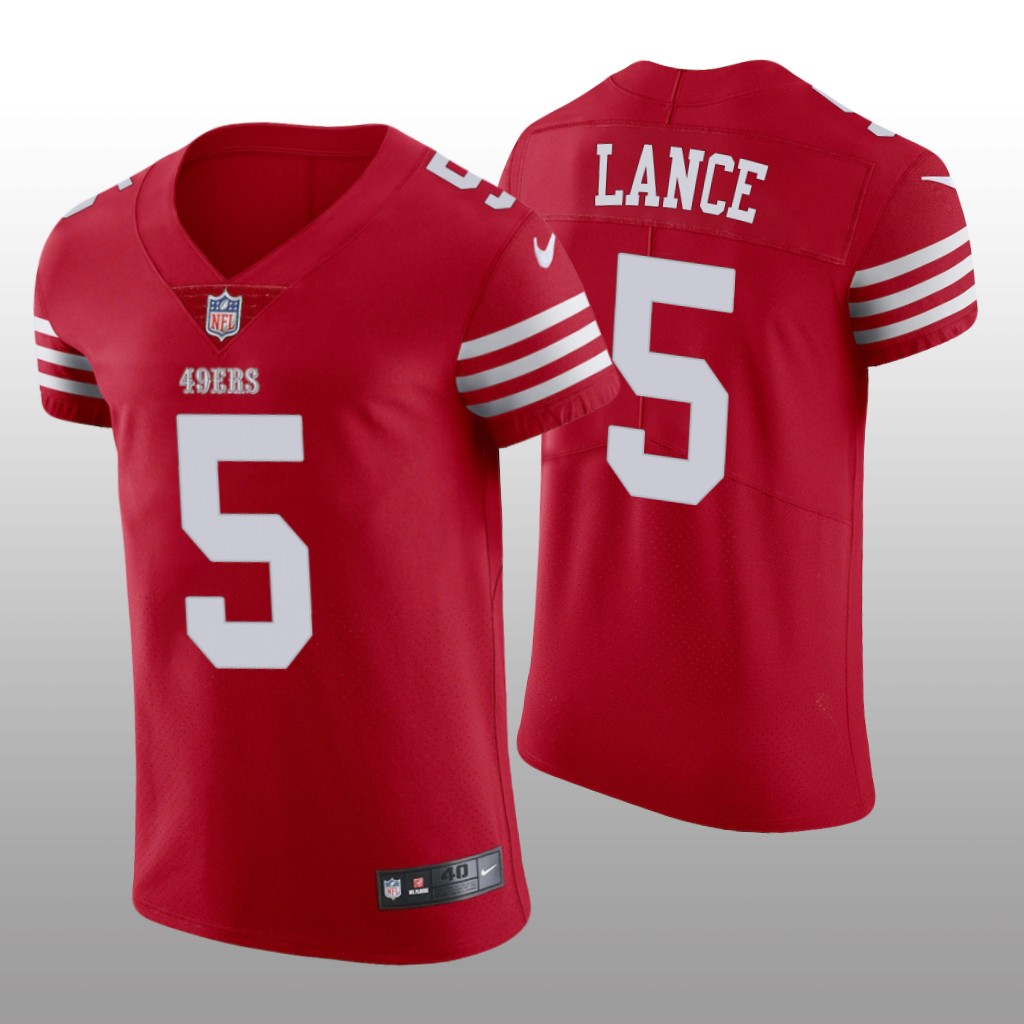 San Francisco 49ers Trey Lance 2022-23 Scarlet Vapor Elite - Men's