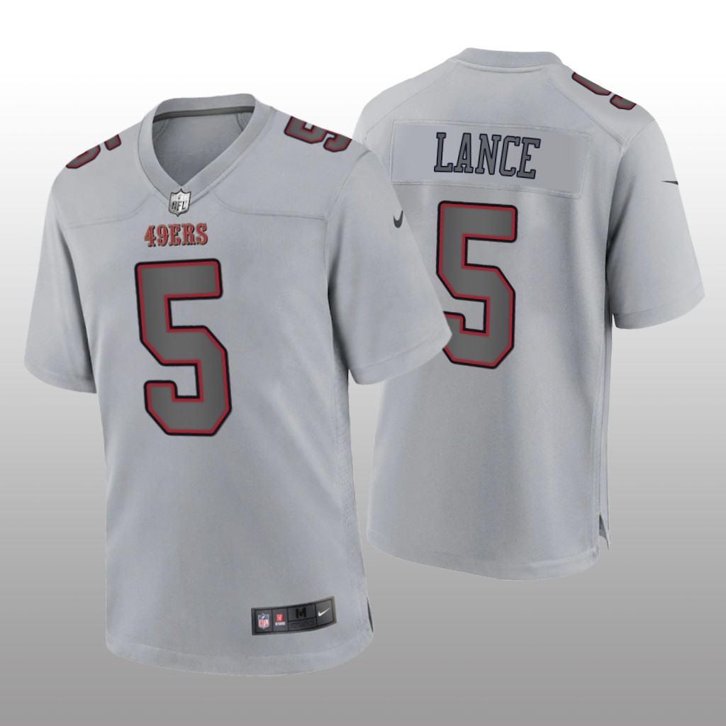 San Francisco 49ers Trey Lance Gray Jersey Atmosphere Fashion Game - Men's