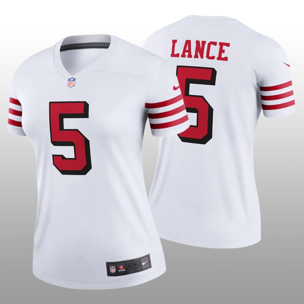 San Francisco 49ers Trey Lance White Jersey Alternate Legend - Women's
