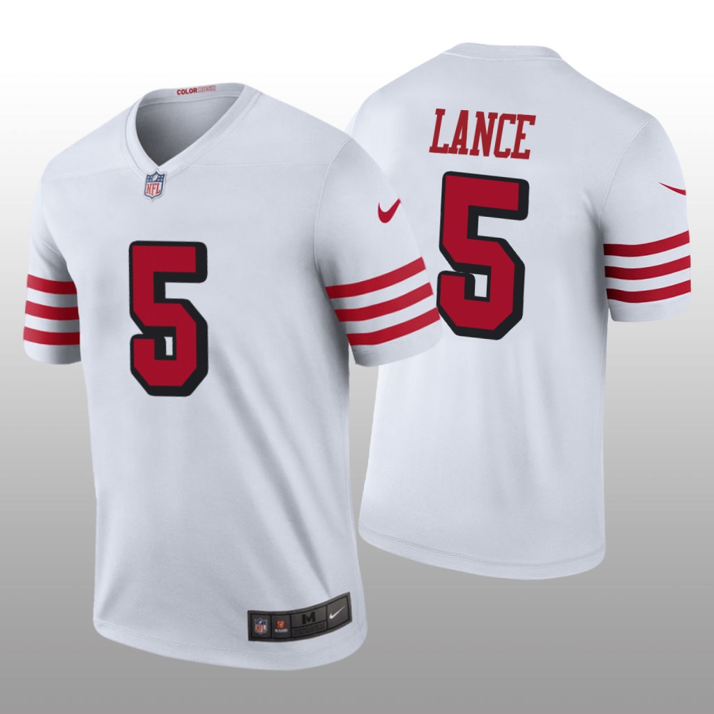 San Francisco 49ers Trey Lance White Jersey Color Rush Legend - Men's