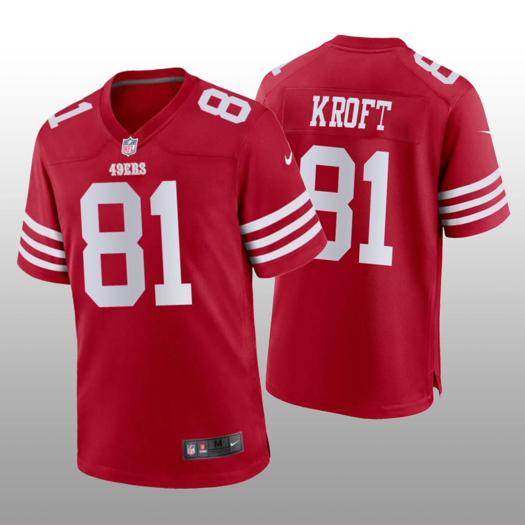 San Francisco 49ers Tyler Kroft Scarlet Jersey Game - Men's
