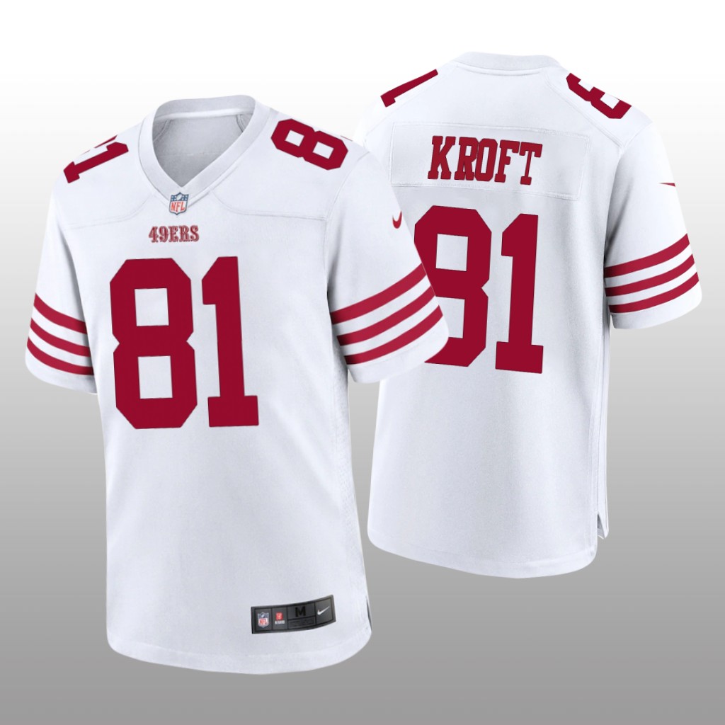 San Francisco 49ers Tyler Kroft White Jersey Game - Men's