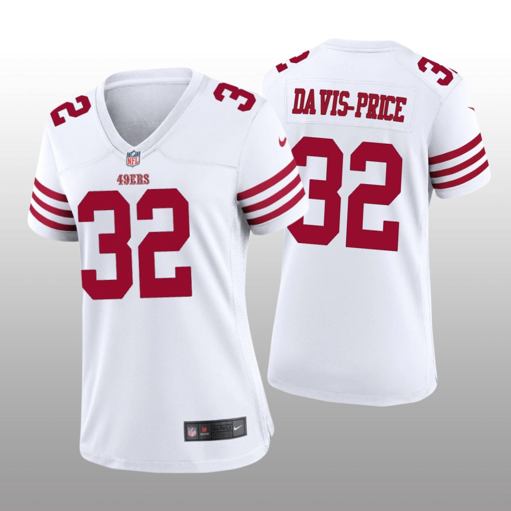 San Francisco 49ers Tyrion Davis-Price White Jersey Game - Women's