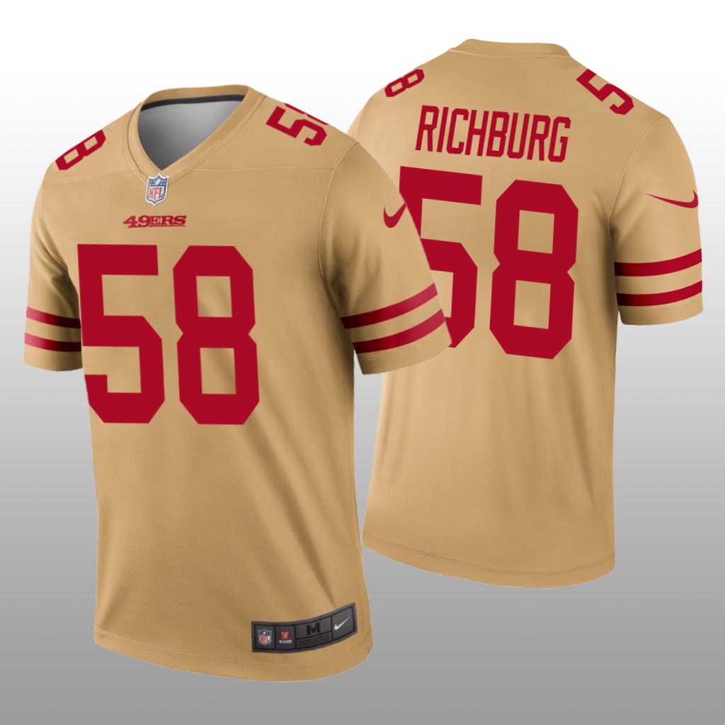 San Francisco 49ers Weston Richburg Gold Jersey Inverted Legend - Men's