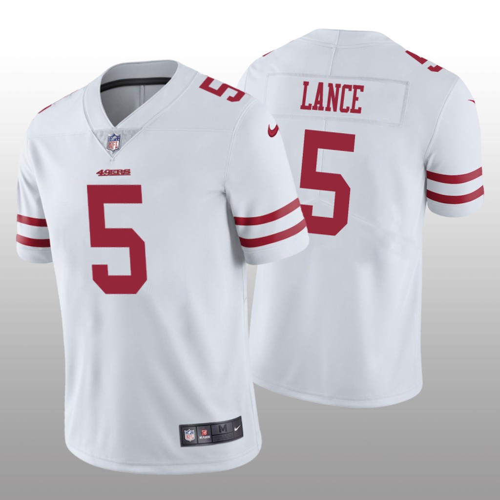 San Francisco 49ers White 2021 NFL Draft Vapor Limited Trey Lance Jersey