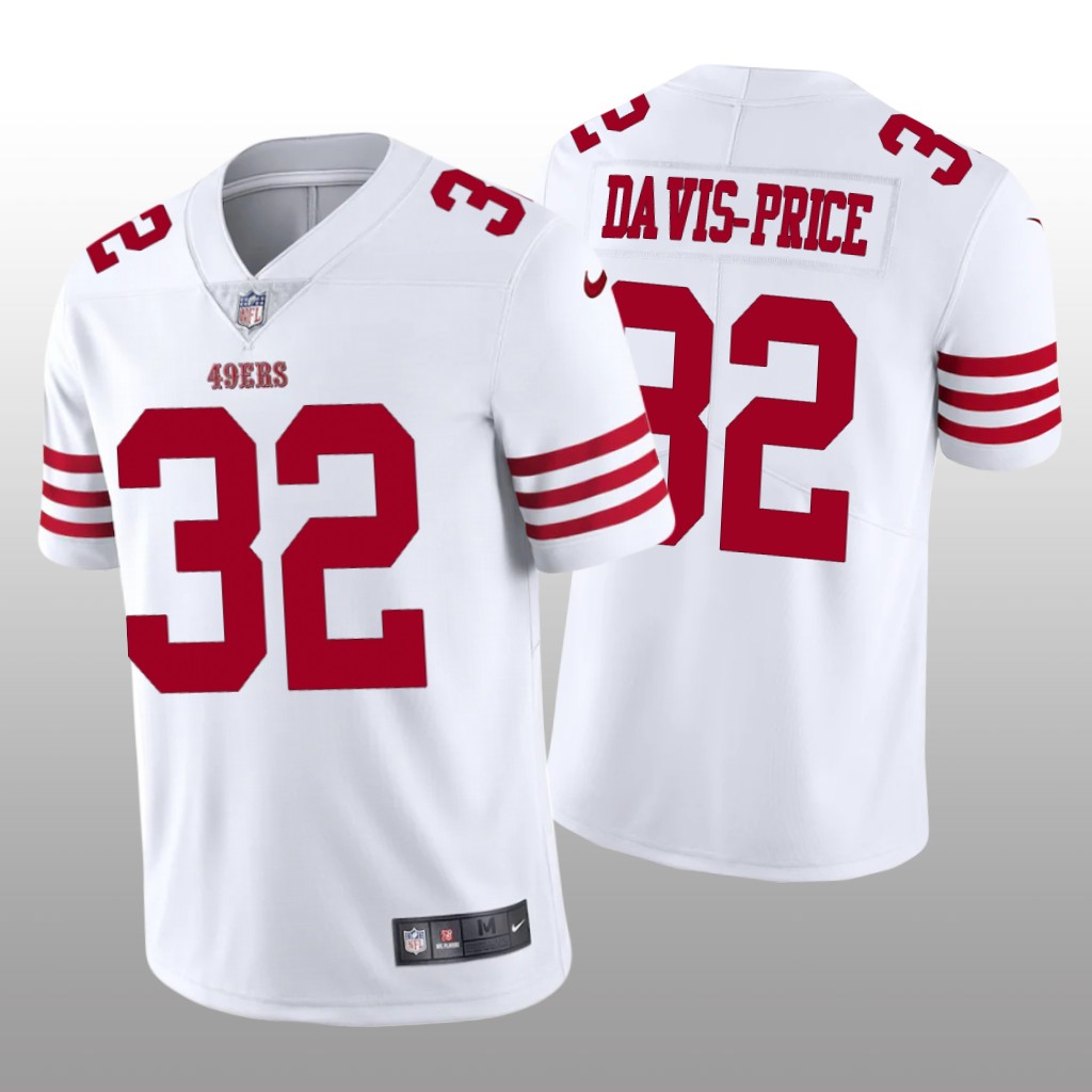 San Francisco 49ers White Vapor Limited Tyrion Davis-Price Jersey