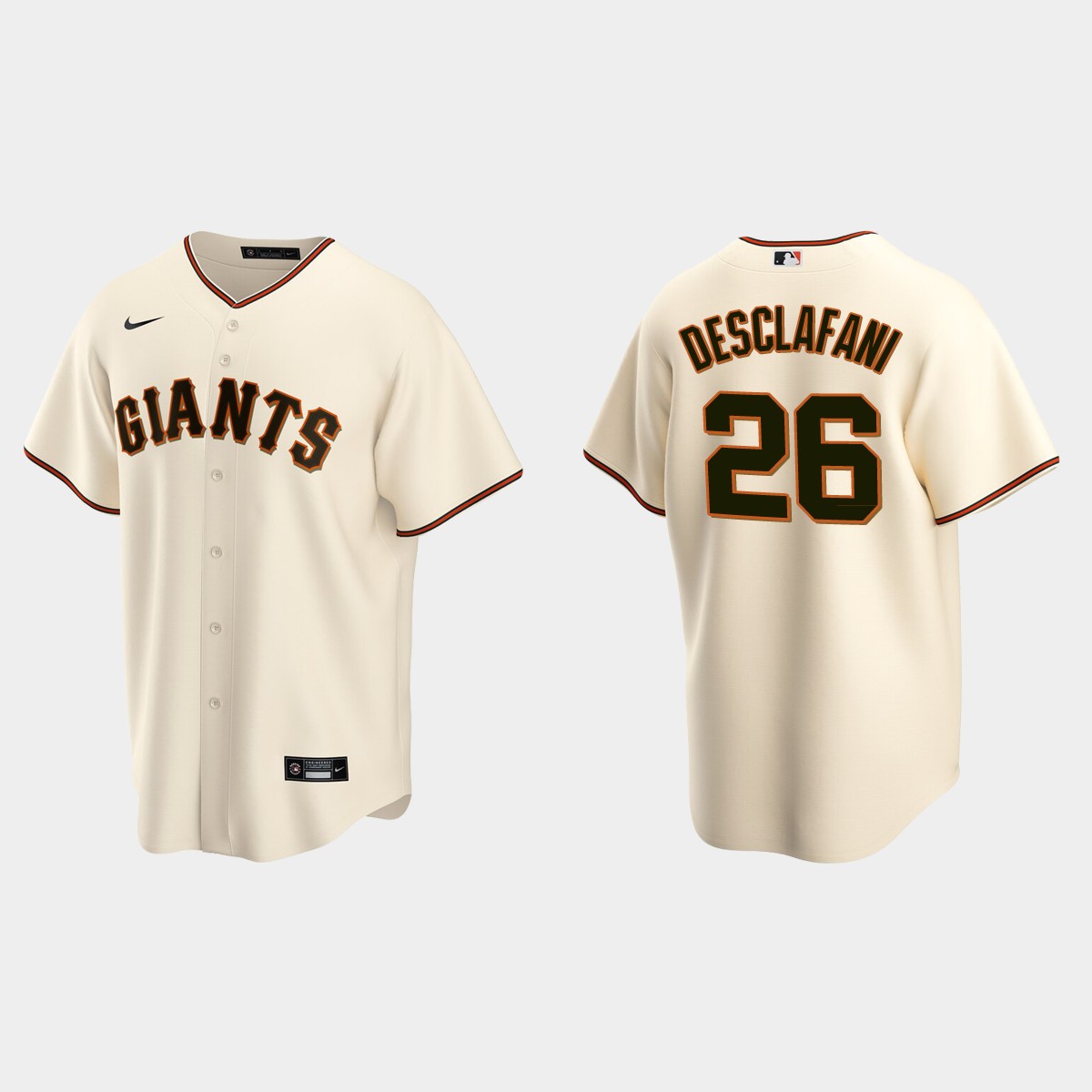 San Francisco Giants #26 Anthony DeSclafani Home Jersey - Cream