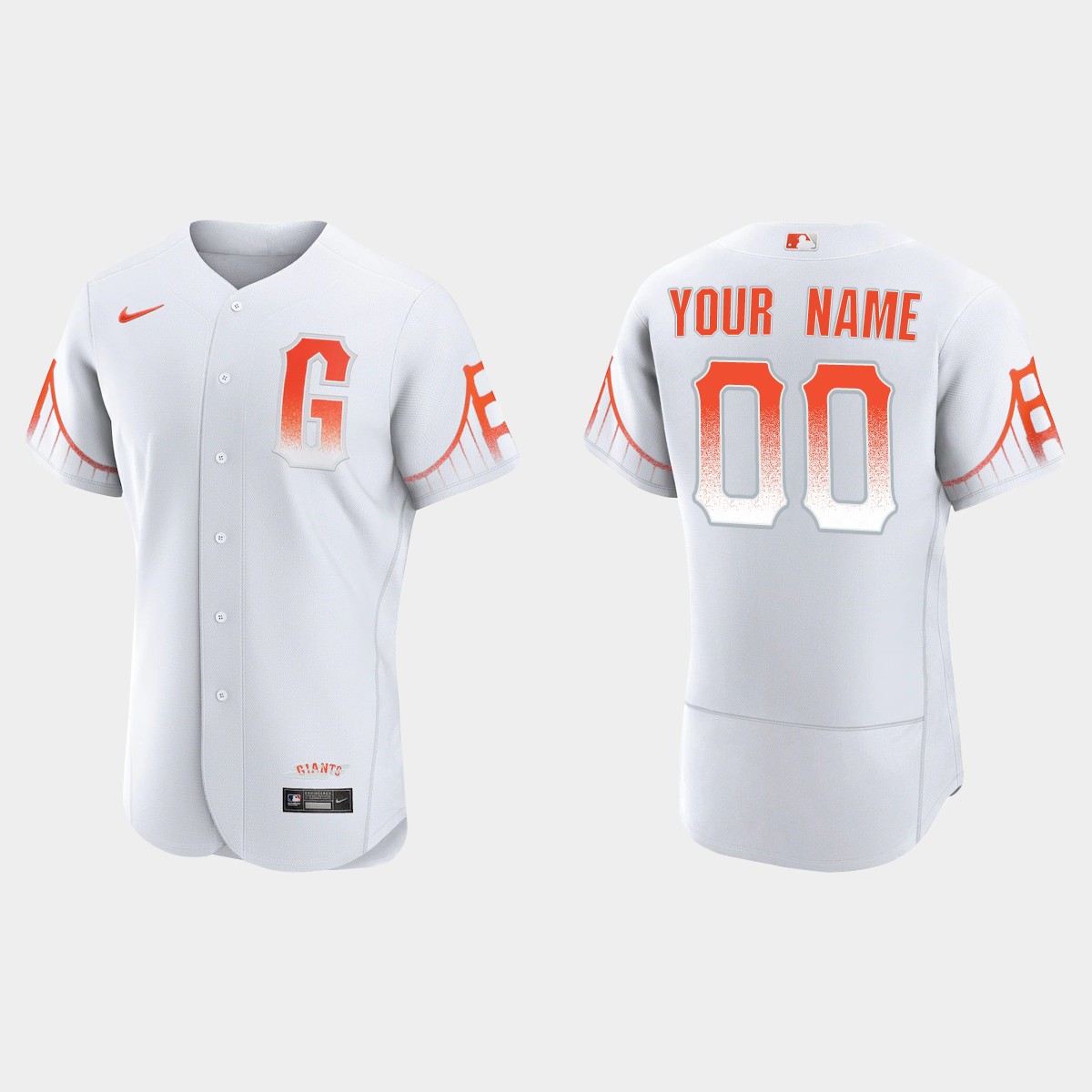 San Francisco Giants Custom 2021 City Connect Jersey - White