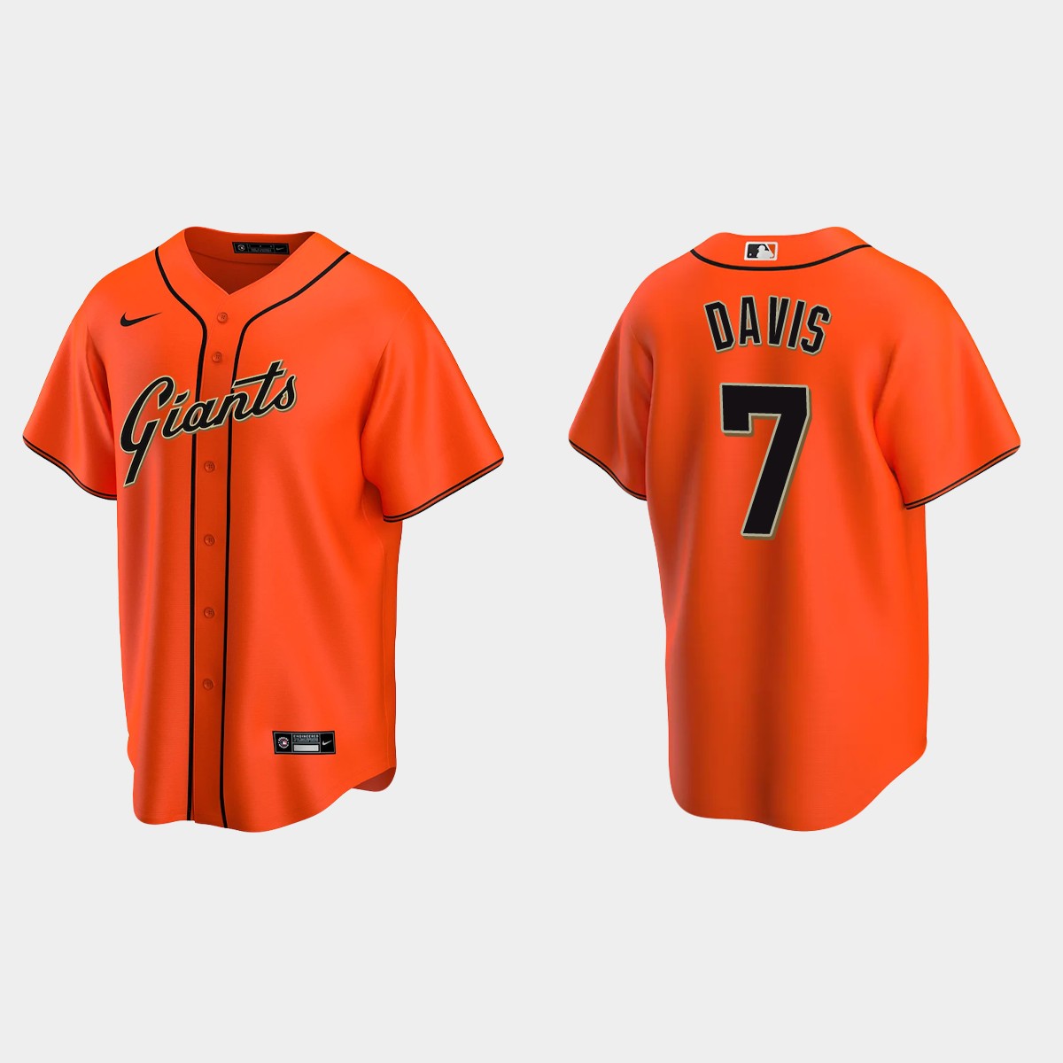 San Francisco Giants J.D. Davis Alternate Jersey - Orange