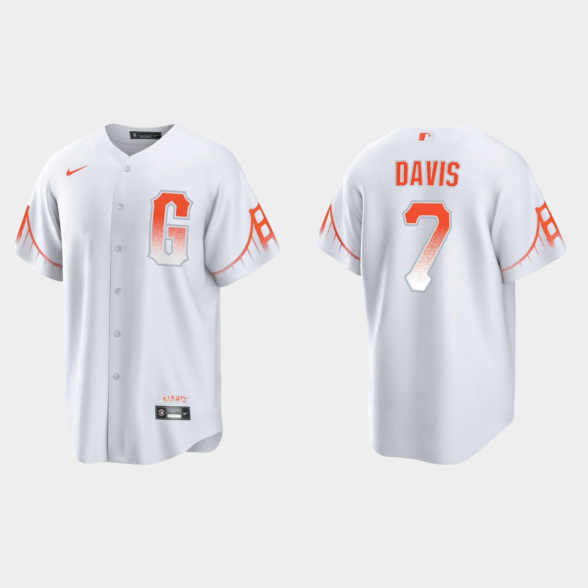 San Francisco Giants J.D. Davis City Connect Jersey - White