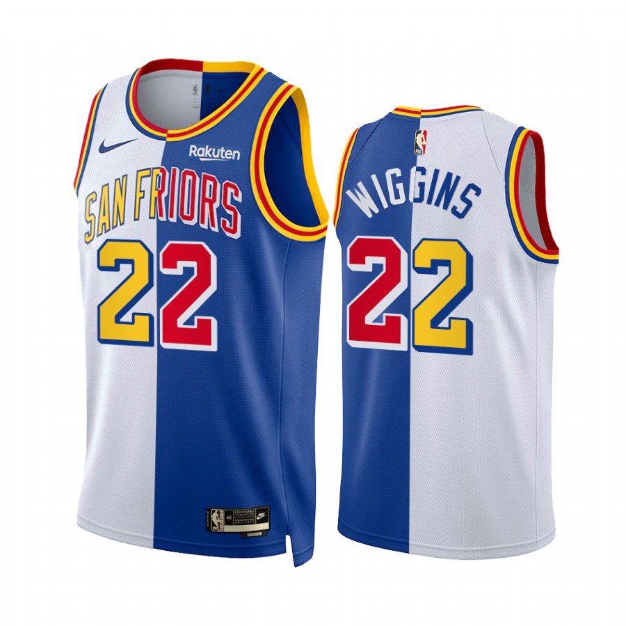 San Francisco Warriors Andrew Wiggins 2022 Split Edition White Royal Jersey Classic