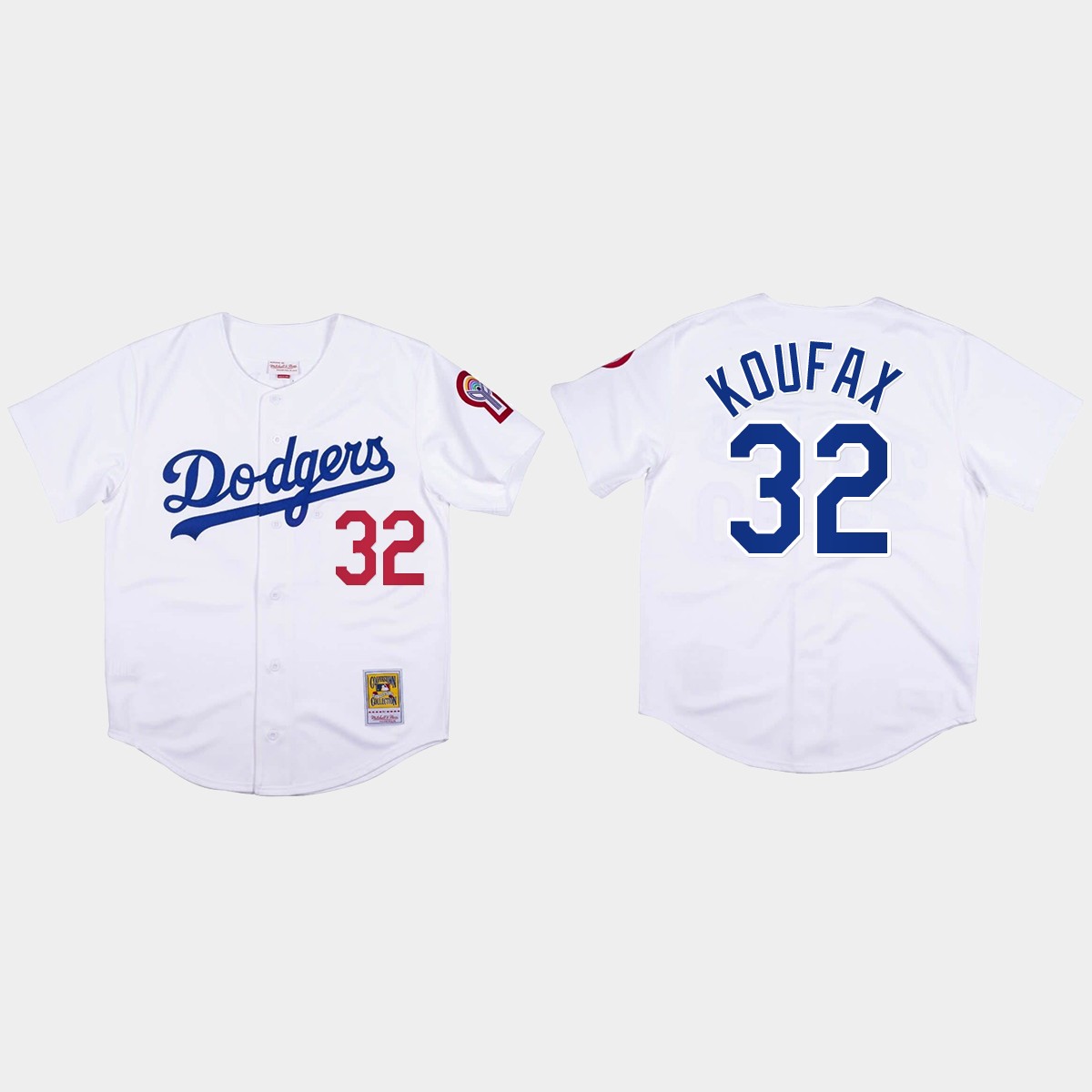 Sandy Koufax #32 Los Angeles Dodgers Mitchell And Ness 1981 Jersey - White