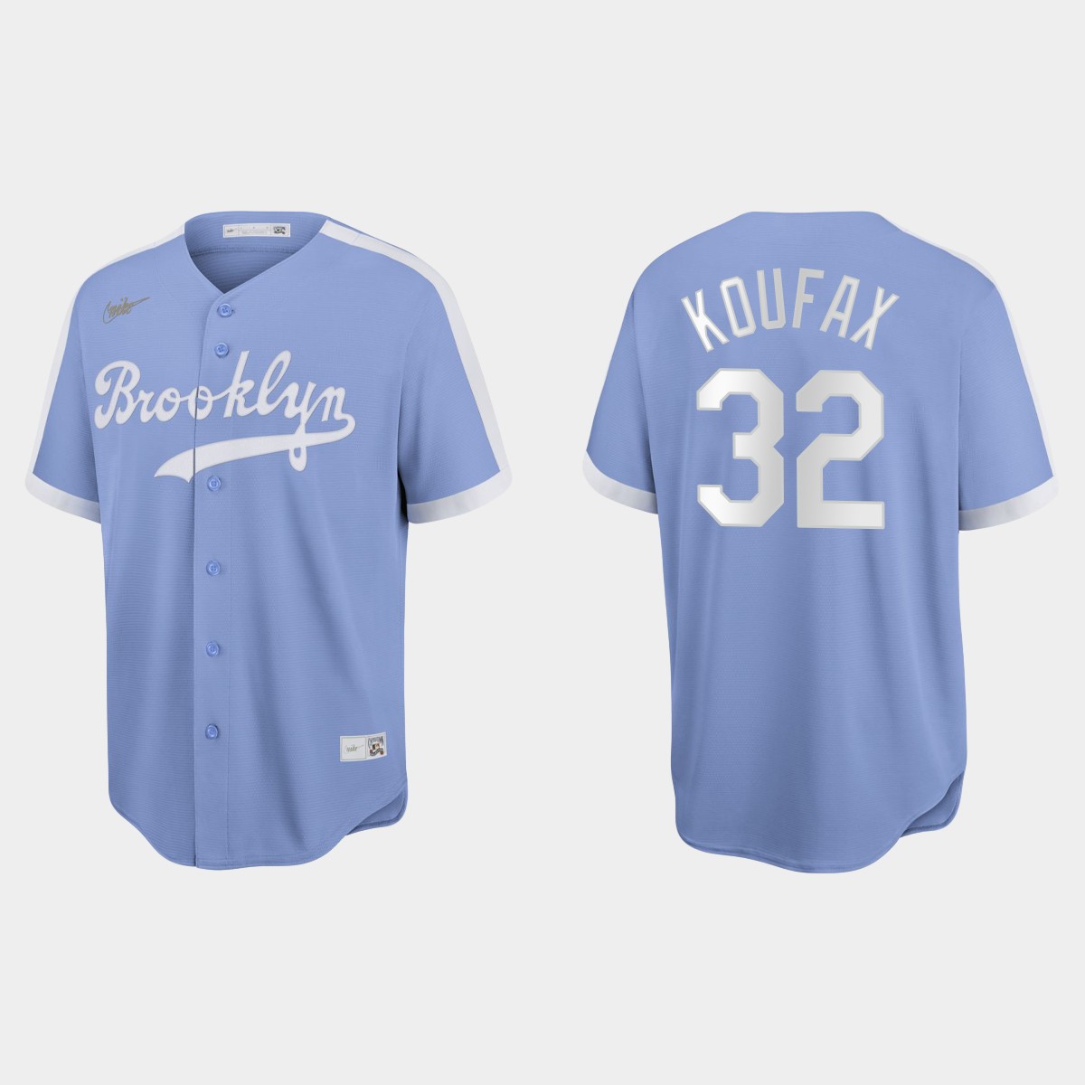 Sandy Koufax Brooklyn Dodgers Cooperstown Collection  Jersey - Light Purple