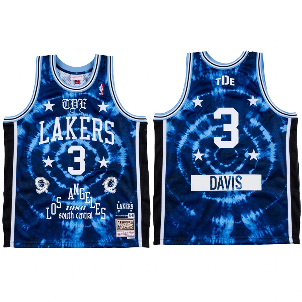 ScHoolboy Q X LA Lakers Anthony Davis #3 Blue Jersey Limited Edition