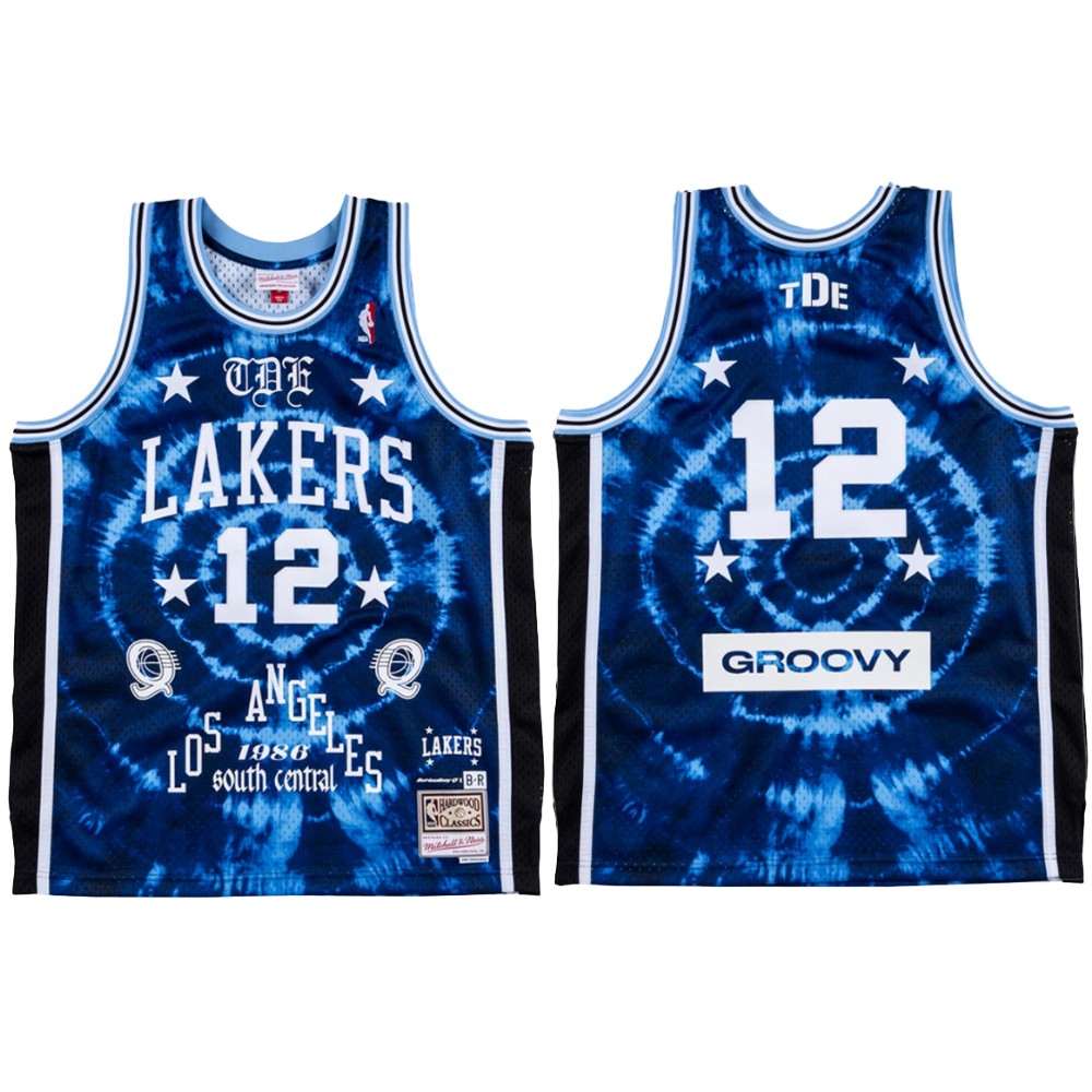 ScHoolboy Q X LA Lakers Groovy #12 Blue Jersey Limited Edition