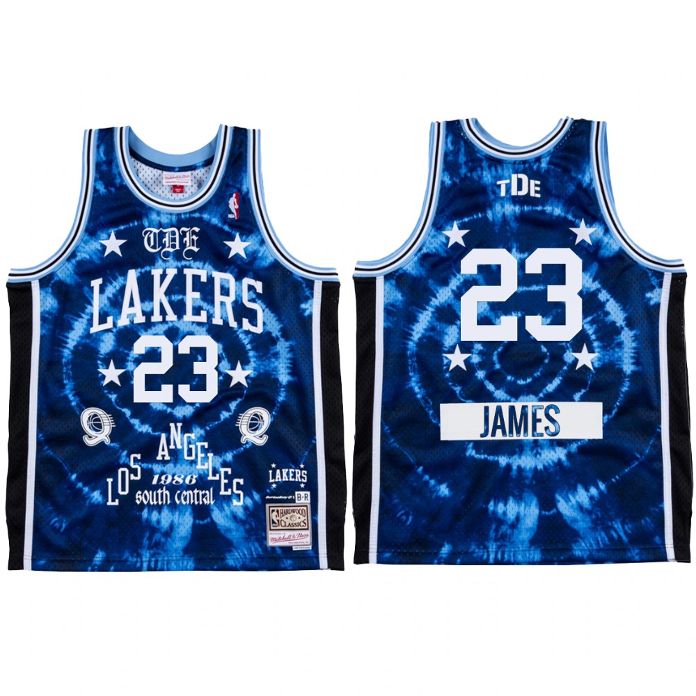 ScHoolboy Q X LA Lakers LeBron James #23 Blue Jersey Limited Edition