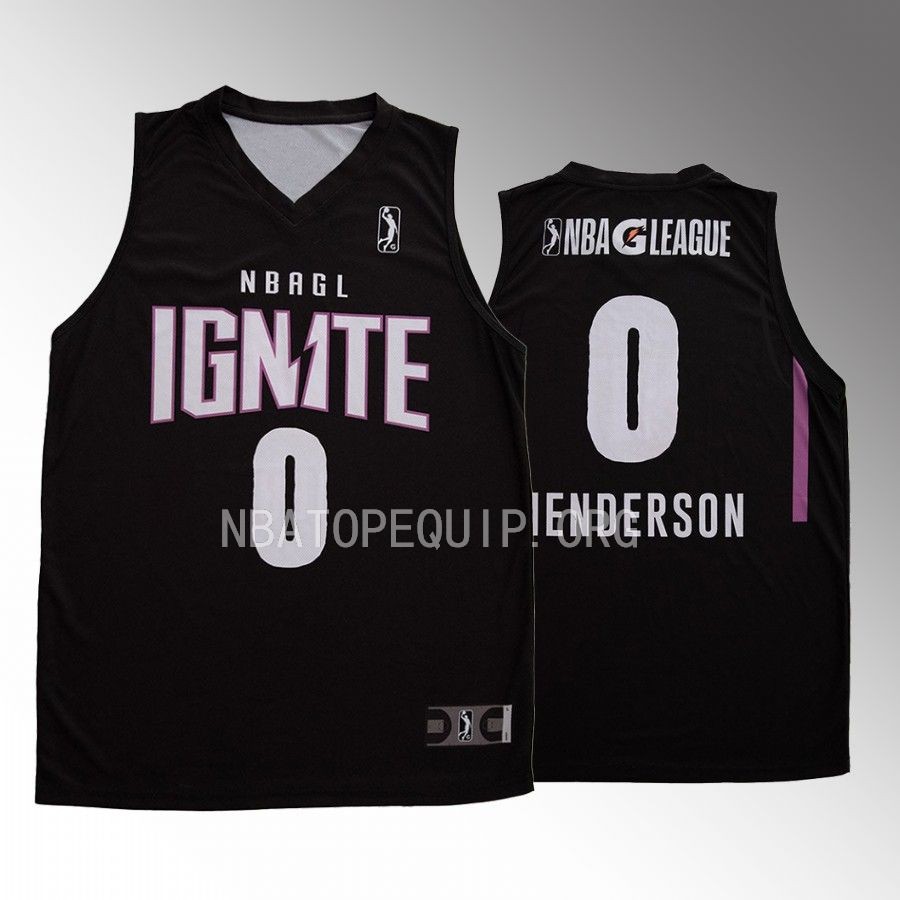 Scoot Henderson NBA G League Ignite #0 Black Purple 2022-23 Jersey