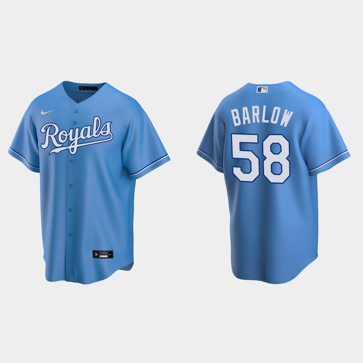 Scott Barlow Kansas City Royals Alternate Jersey - Light Blue