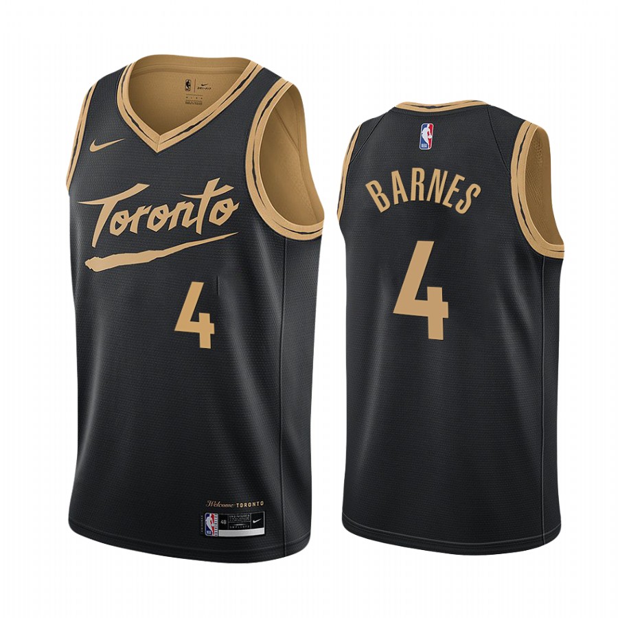 Scottie Barnes 2021 NBA Draft Toronto Raptors City Edition Jersey Black