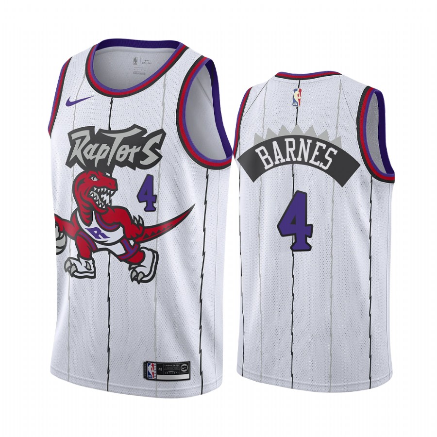 Scottie Barnes 2021 NBA Draft Toronto Raptors Classic Edition Jersey White