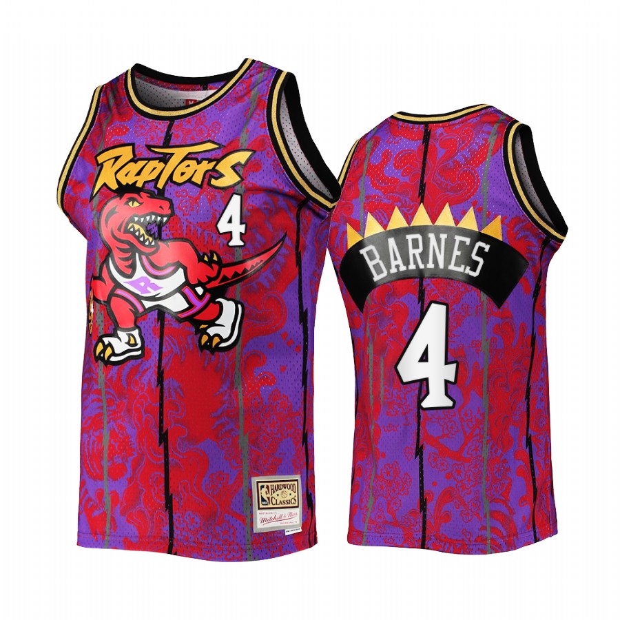 Scottie Barnes Lunar New Year Toronto Raptors Purple Jersey Mitchell Ness