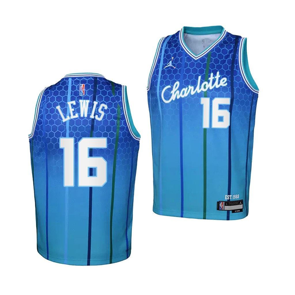 Scottie Lewis Charlotte Hornets Teal 2021-22 City Edition 75th Anniversary Youth Jersey