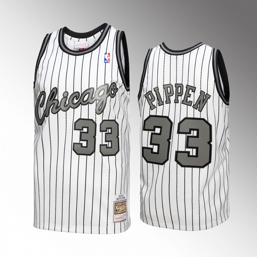 Scottie Pippen #33 Chicago Bulls Reload 3.0 White 2003-04 Hardwood Classics Jersey