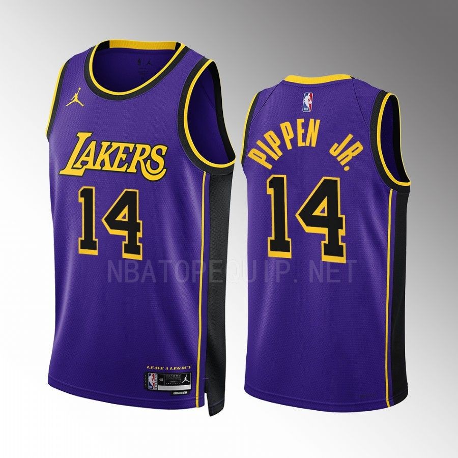 Scottie Pippen Jr. 2022-23 Los Angeles Lakers Purple #1 Statement Edition Jersey Swingman
