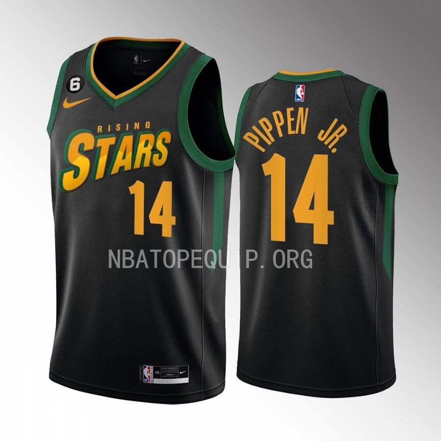 Scotty Pippen Jr. 2023 NBA Rising Stars Jersey Los Angeles Lakers #14 Black Men's Uniform