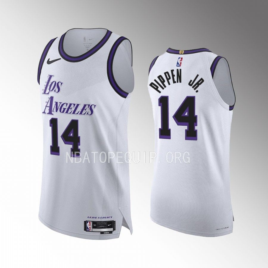 Scotty Pippen Jr. Los Angeles Lakers 2022-23 City Edition #14 Jersey White