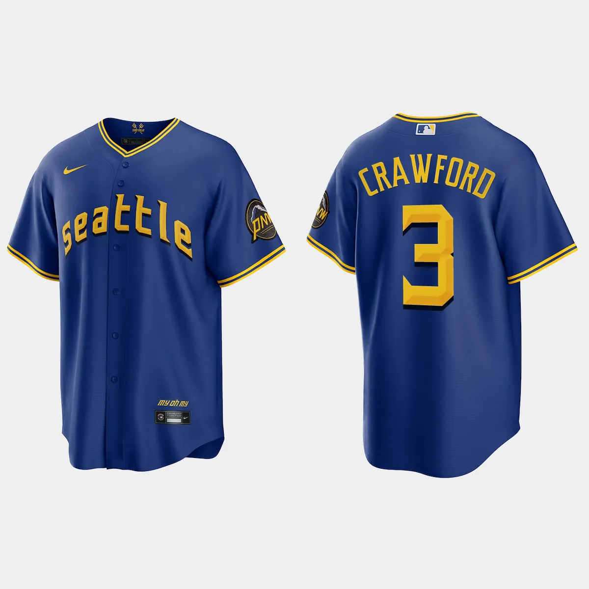 Seattle Mariners J.P. Crawford 2023 City Connect Jersey - Royal