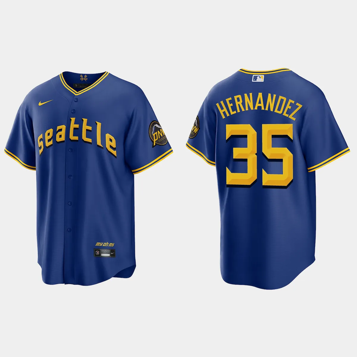 Seattle Mariners Teoscar Hernandez 2023 City Connect Jersey - Royal