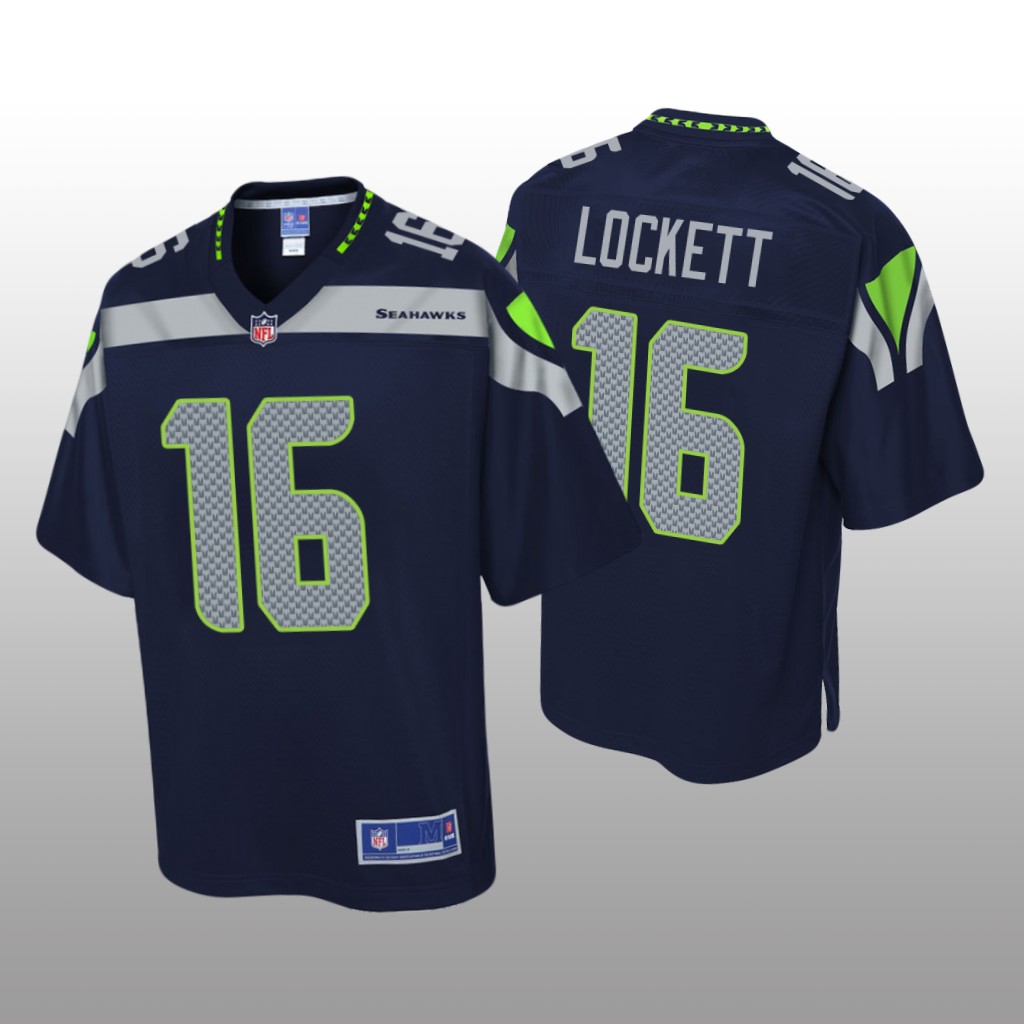 Seattle Seahawks #16 Navy Tyler Lockett Pro Line Jersey - Youth