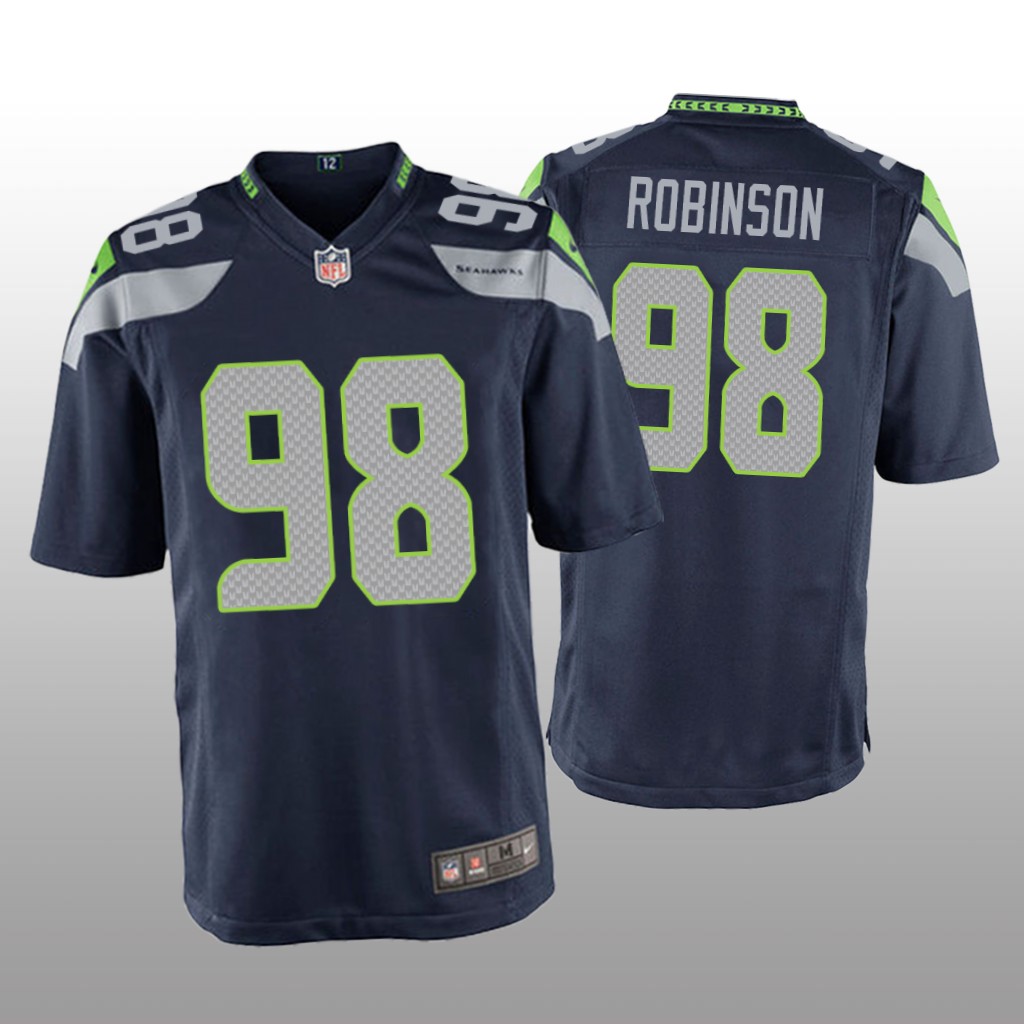 Seattle Seahawks Alton Robinson College Navy Jersey Game - Men's