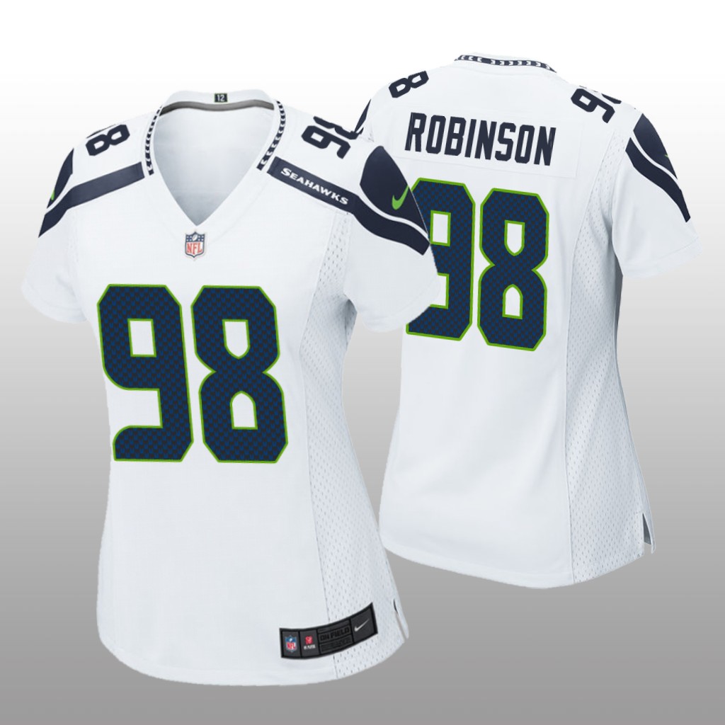Seattle Seahawks Alton Robinson White Jersey Game - Women's