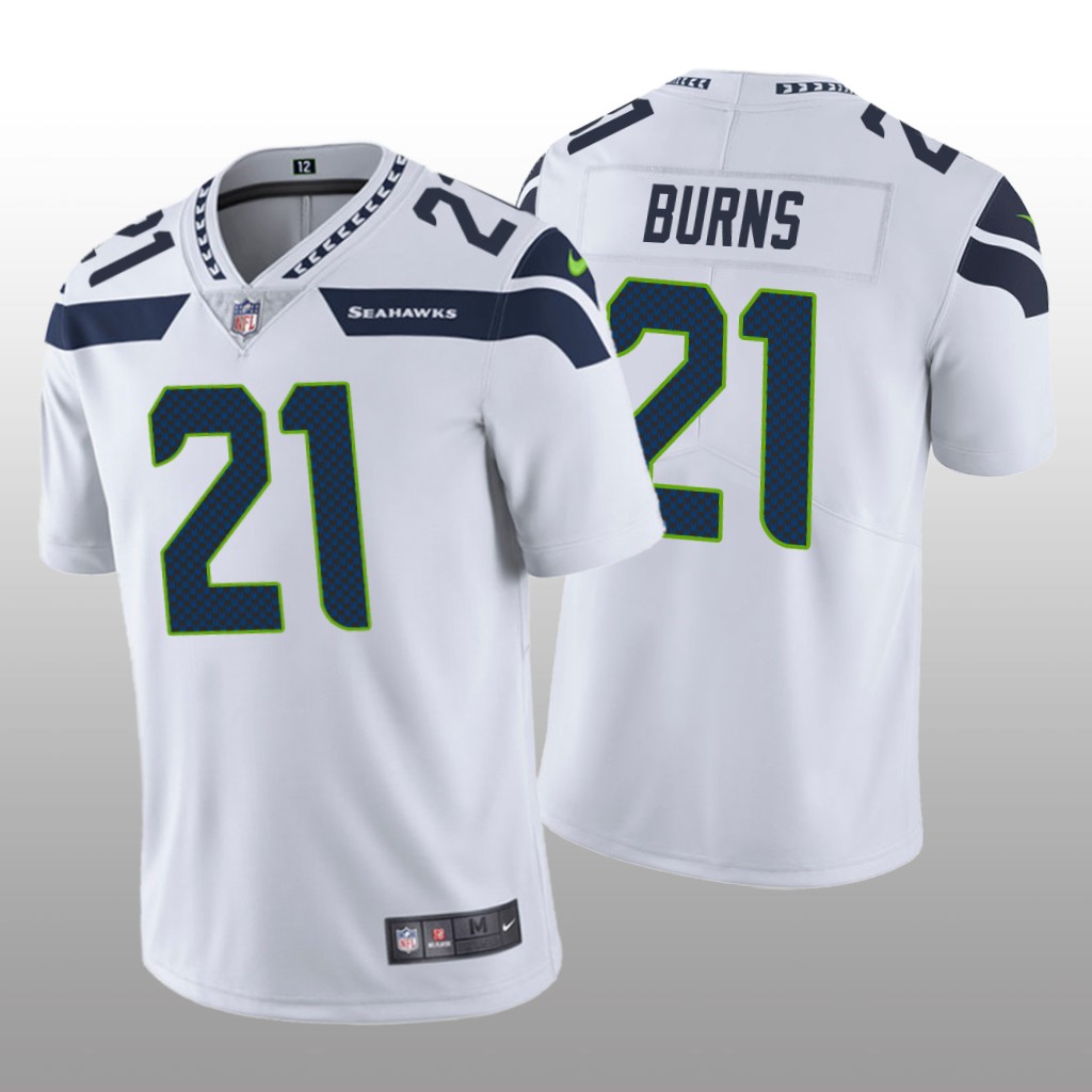 Seattle Seahawks Artie Burns White Jersey Vapor Limited Vapor Limited - Men's