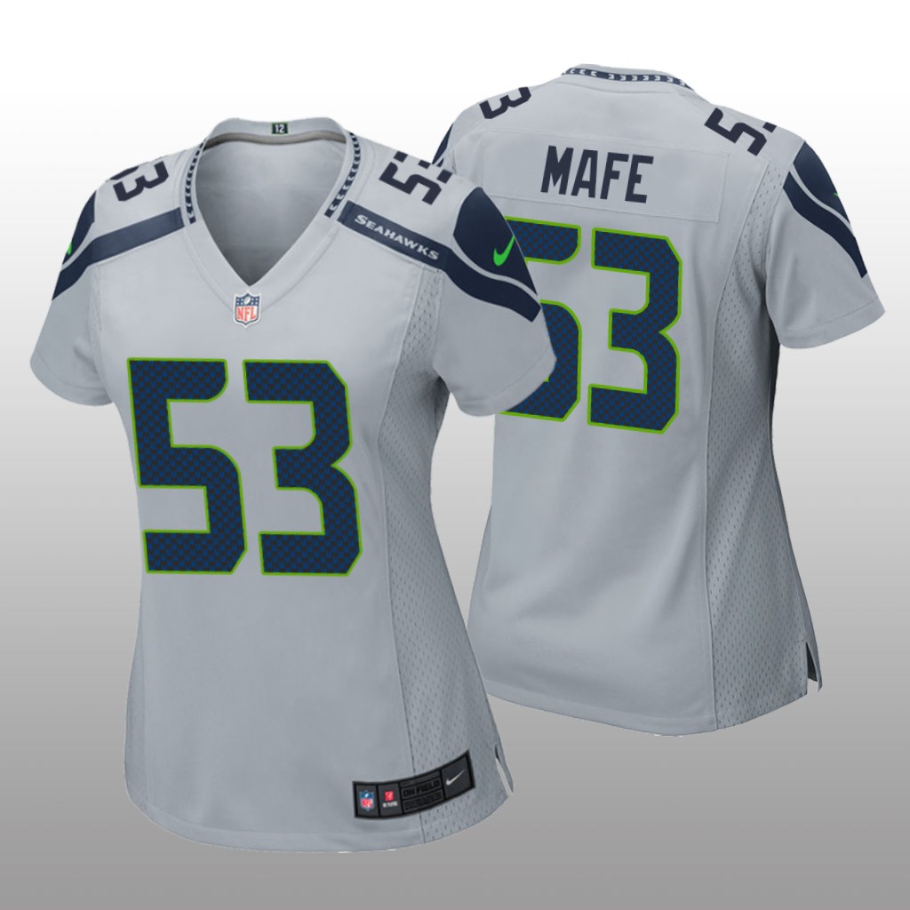Seattle Seahawks Boye Mafe Gray Jersey Game - Women's
