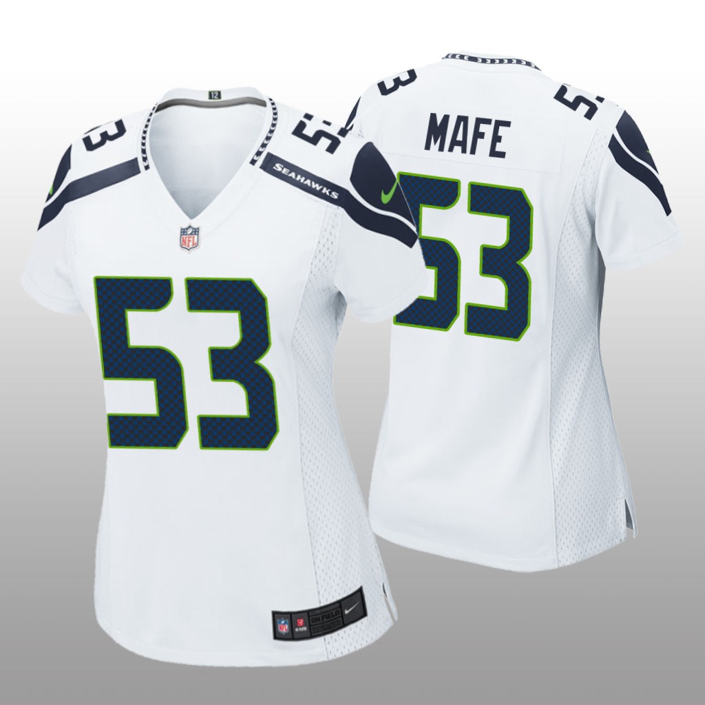 Seattle Seahawks Boye Mafe White Jersey Game - Women's