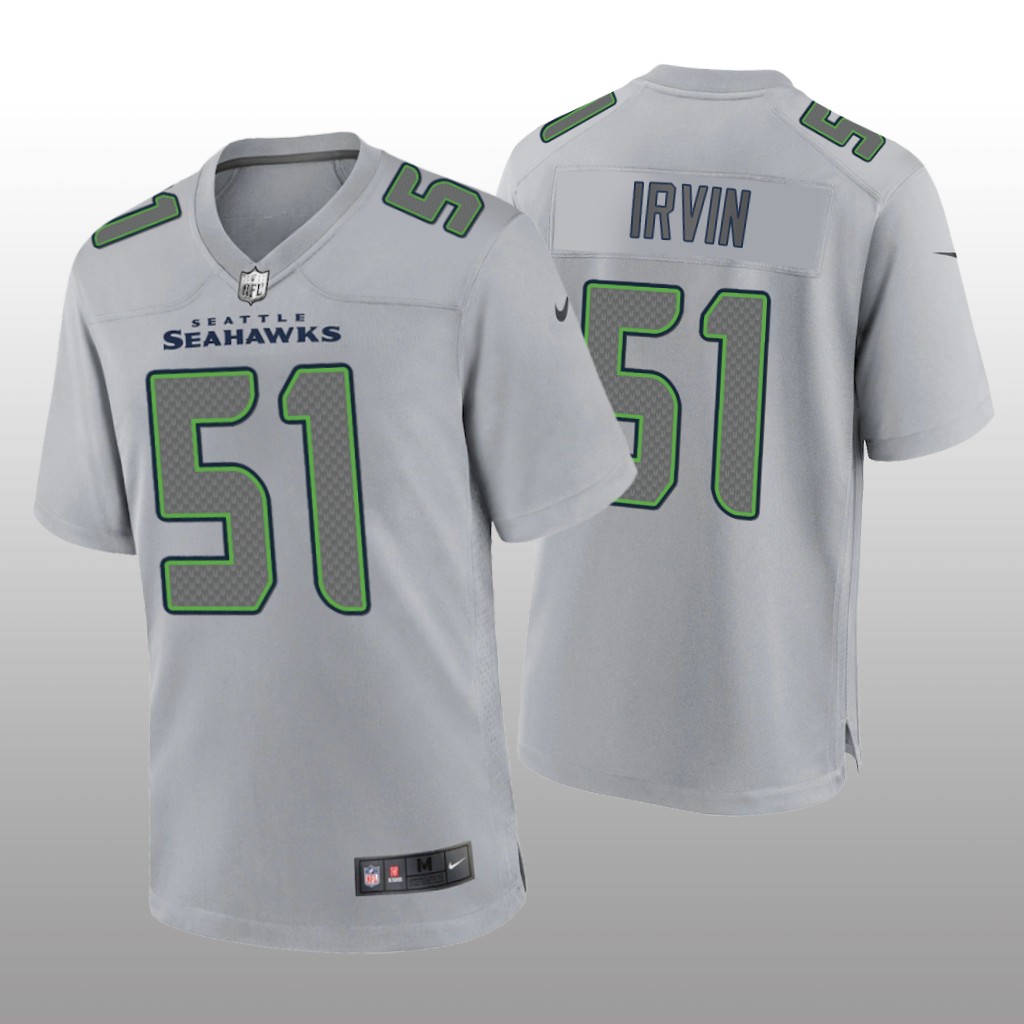 Seattle Seahawks Bruce Irvin Gray Jersey Atmosphere Fashion Game - Men's