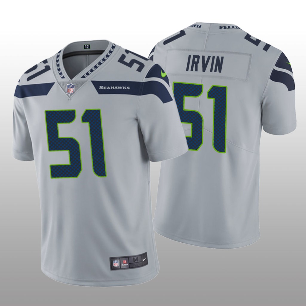 Seattle Seahawks Bruce Irvin Gray Jersey Vapor Limited - Men's