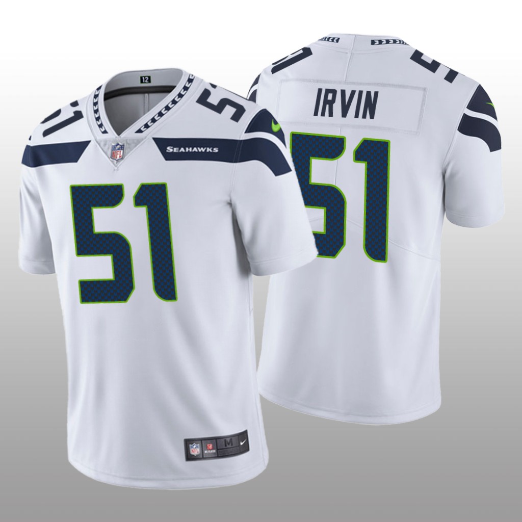 Seattle Seahawks Bruce Irvin White Jersey Vapor Limited - Men's