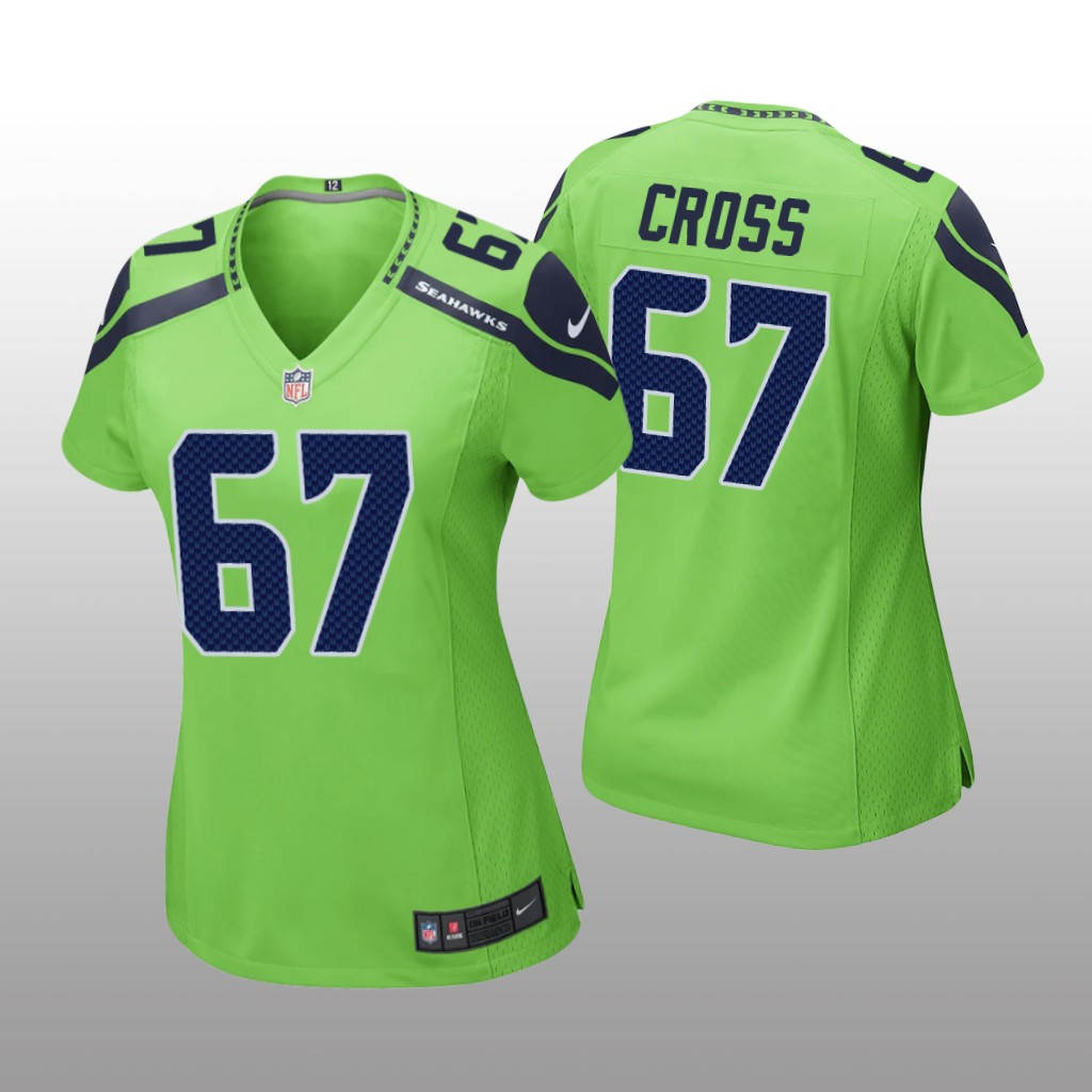 Seattle Seahawks Charles Cross Neon Green Jersey Game - Women's