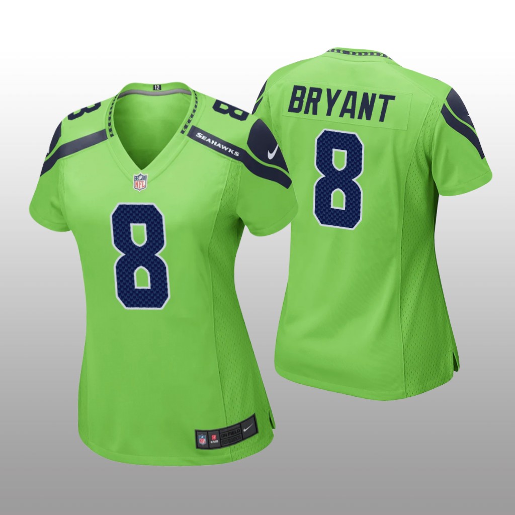 Seattle Seahawks Coby Bryant Neon Green Jersey Game - Women's