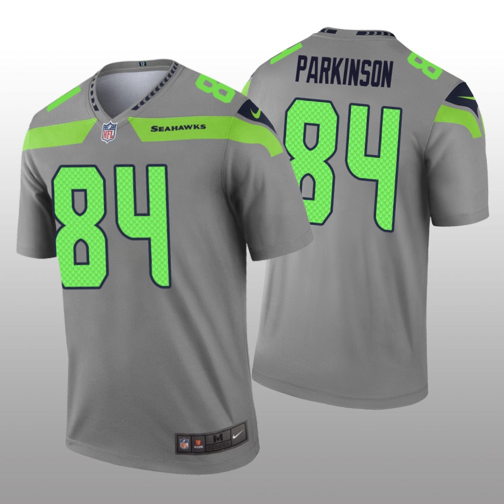 Seattle Seahawks Colby Parkinson Gray Jersey Inverted Legend - Men's