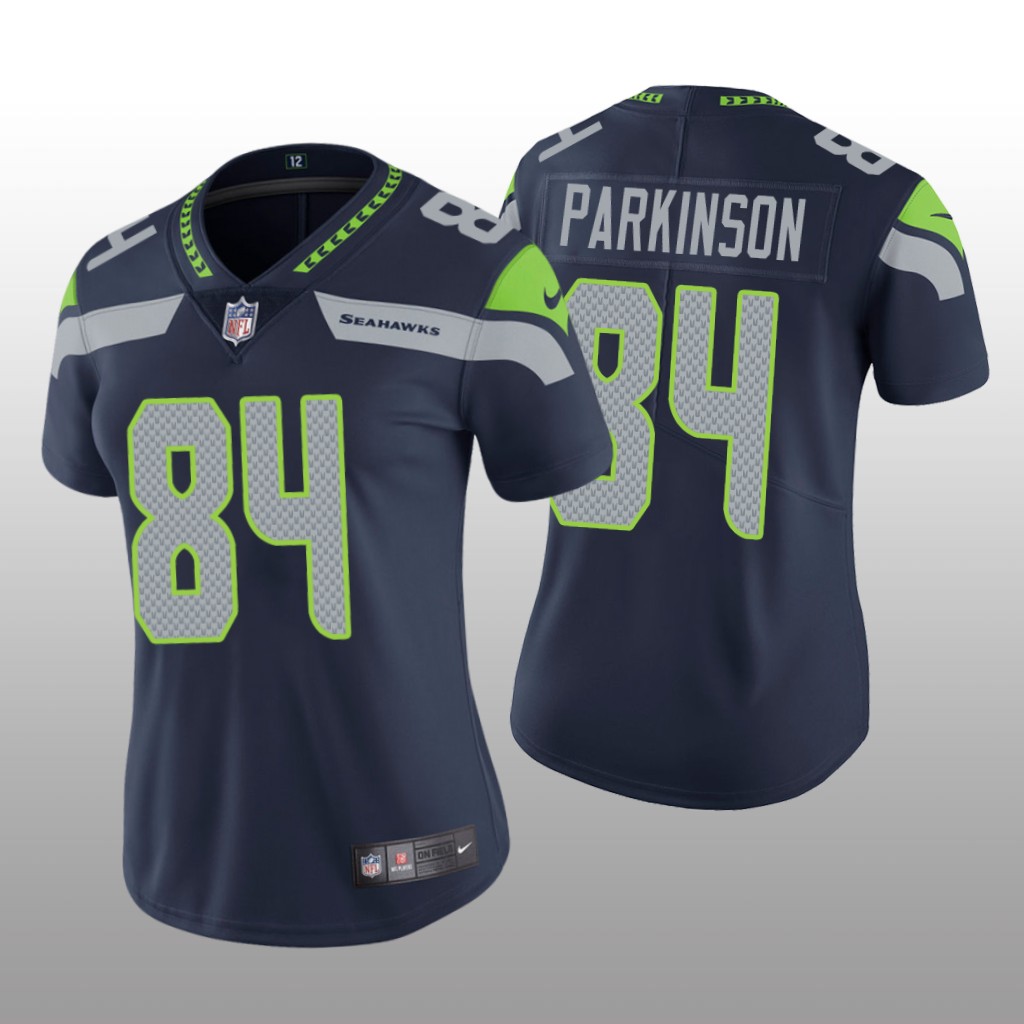 Seattle Seahawks Colby Parkinson Navy Jersey Vapor Limited - Women's